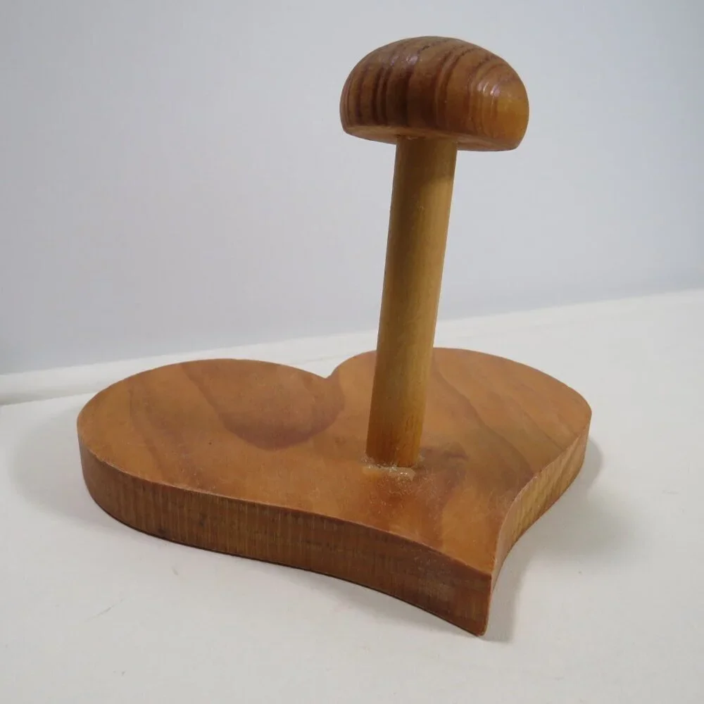 Heart Vintage Solid Wooden Hook Wall Hanger Kids Wooden unfinished